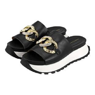 专柜正品Roberta诺贝达女鞋RM18007夏季时尚厚底舒适饰扣凉拖鞋