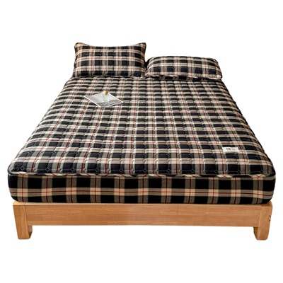 A类全棉水洗棉棉花夹棉床笠单件纯棉加厚床褥套席梦思床垫保护套