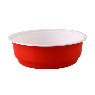 拌饭打包盒韩式烤肉拌饭碗一次性饭盒外卖米村同款餐盒红色塑料碗