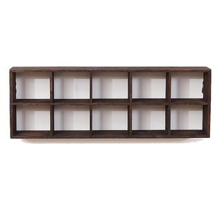 茶架展示架茶具收纳架 茶杯架 壶架 烧桐木多宝格摆件实木 博古架