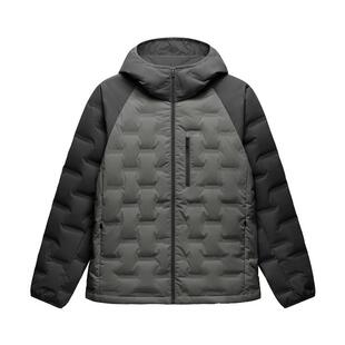 蕉内热皮502+男士防风防泼水连帽纯色轻薄羽绒服冬季保暖外套新款