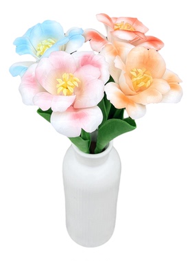 手工陶瓷郁金香花束永生花摆件