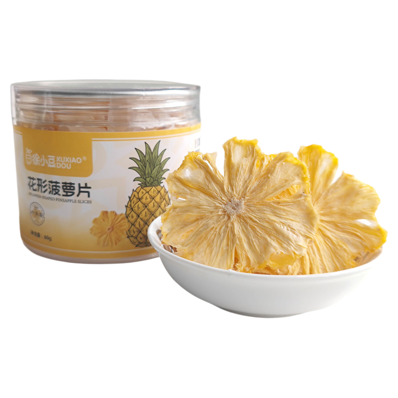 徐小豆原味花形菠萝片水果干