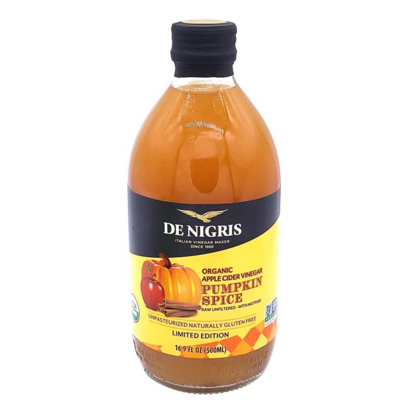 De Nigris有机南瓜香料苹果醋带醋母意大利调味料有机苹果醋500ml