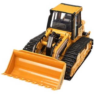 超大号儿童电动手柄遥控推土机玩具车铲车合金模型工程车挖掘男孩