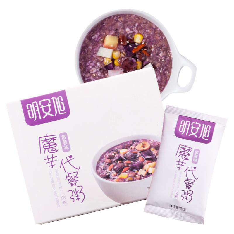 明安旭紫薯魔芋粉代餐粥营养早餐