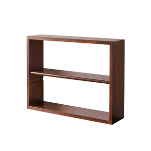 纯实木杯架桌面置物架北欧原木双层咖啡杯架餐桌收纳架壁挂杯子架