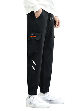 工装裤男秋冬加绒宽松男士加厚