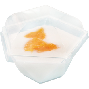 慕斯布丁杯冰淇淋杯果冻杯航空杯硬塑料一次性创意透明五角星带盖