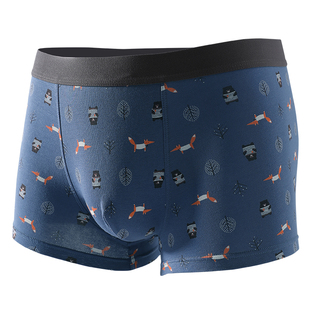 芬腾男士内裤平角裤纯棉透气薄运动短裤潮流男青年裤衩四角底裤头