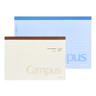日本KOKUYO国誉上翻本campus笔记本蓝色横翻本学生用A5胶装本简约B5横线记事本做笔记本子分科目
