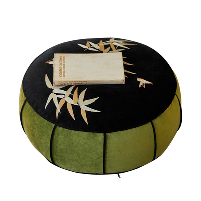 巴山竹夜可拆洗坐墩客厅沙发脚凳