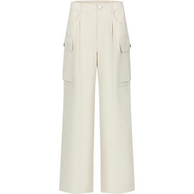 本来BENLAI女士全棉磨毛工装裤2025春季新款运动阔腿裤BNS650001