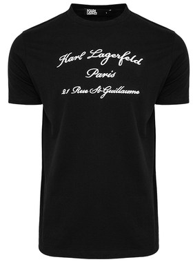 KarlLagerfeld男士纯棉短袖T恤