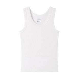 全棉时代女士背心吊带女针织罗纹打底背心纯棉T恤单穿