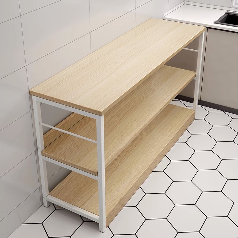 厨房置物架微波炉收纳架子落地物架桌子多功能切菜架锅多层家用储