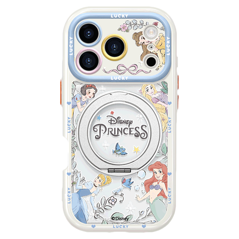 公主秘境适用iphone17手机壳新款17Promax卡通透明16Pro防摔磁吸15pm潮牌秋冬高级14/13联名带支架保护套Co4