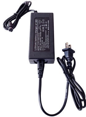 电动滑板车通用小米充电器42V2A圆孔头三孔航空头36V插头配件电源