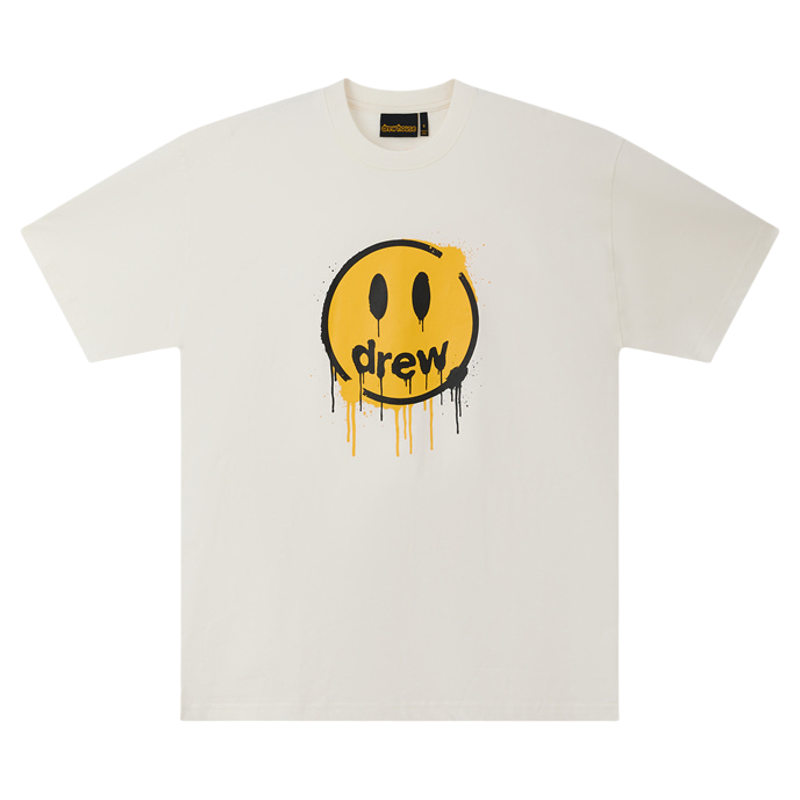 drewhouse纯棉泼墨笑脸T恤