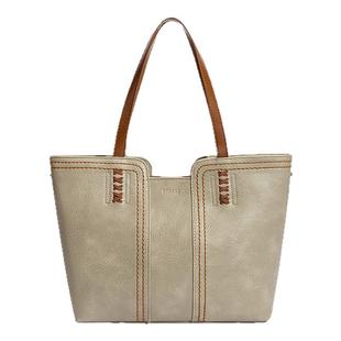 星期六大容量托特包女2025超火新款通勤硬挺立体手提单肩大包时尚