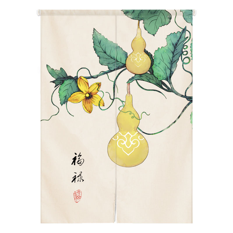 布艺风水厕所房间卧室半挂门帘