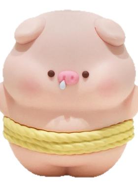 可爱q版打工小动物桌面摆件