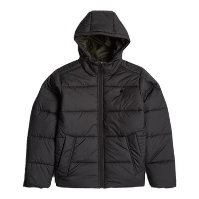 连帽带抽绳保暖棉服gstar冬季