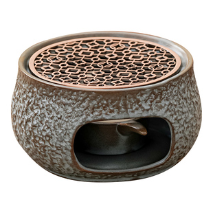 榜盛温茶炉蜡烛煮茶底座保温暖茶器中式高档烘茶炉围炉煮茶温茶器