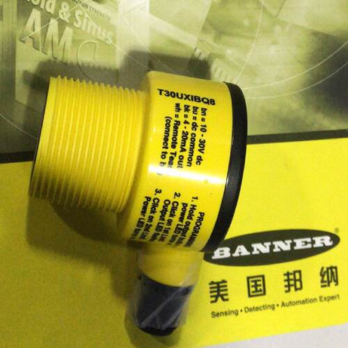 议价T30UXIBQ8 T30UXIB邦纳BANNER超声波传感器 电流模拟量4-20mA