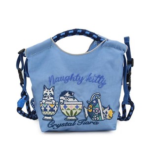 斜挎小包女ballchain包mini帆布手提袋小包购物袋刺绣迷你环保袋1