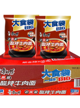 康师傅方便面大食袋老陈醋120g面