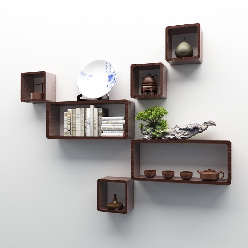 博古架实木新中式挂墙多宝阁茶叶茶室展示陈列柜客厅隔断置物书架