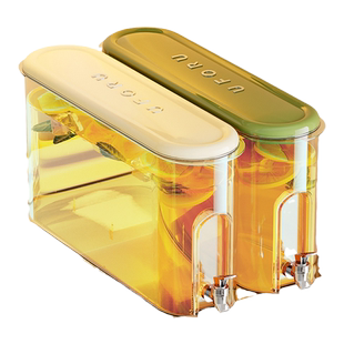 酸梅汤饮料瓶子水果桶冰镇容器冰箱冷水壶带龙头绿豆汤果汁水壶