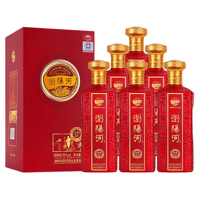浏阳河柔和20浓香型52度6瓶礼盒装
