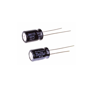Rubycon原装铝电解电容器 25v470uf 8x12 红宝石PX系列105度 包邮