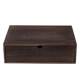 实木桌面化妆品收纳盒组合抽屉办公文具首饰大号A4纸文件柜储物盒