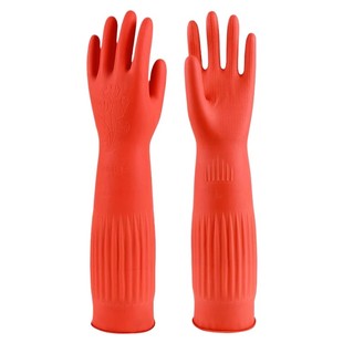 加长洗碗手套家务厨房耐用橡胶乳胶洗衣耐磨加厚劳保手套防水加绒
