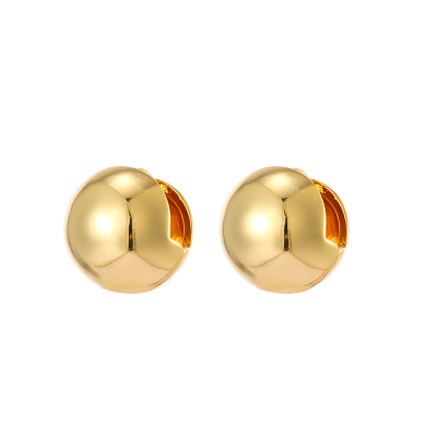 FromSheep冷淡风个性圆球耳钉女