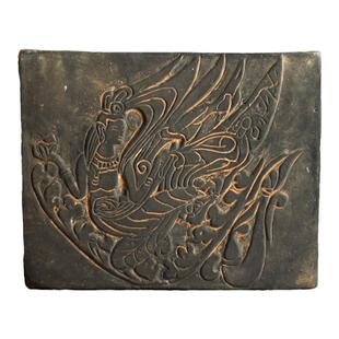 彩绘砖雕飞天仙女散花画像砖仿古汉砖拓版拓片模具陶砖建筑材料