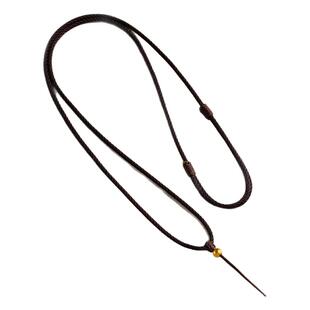 黑绳翡翠佛头金吊坠配绳玉佩编织绳黄金吊坠挂绳专用绳绳子吊坠绳