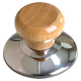 高档实木锅盖把手柄配件原木锅钮锅丁防烫手耐高温锅盖头顶帽玻璃