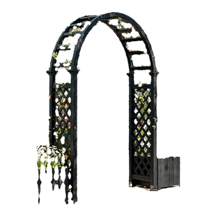 防腐木拱门爬藤花架室外葡萄架户外庭院装饰花园栅栏围栏网格木门