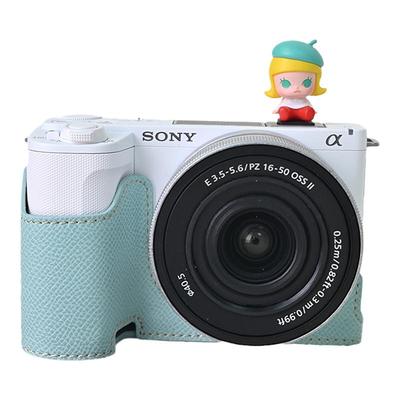 索尼ZVE10二代zve10m2保护套相机包A6400底座A7C2配件A7M4R5适用