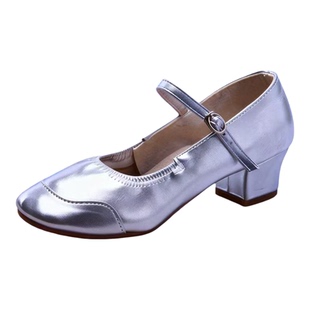 儿童跳舞鞋跳舞鞋金色女童不累脚新疆跟鞋维吾尔族风舞蹈鞋演出鞋