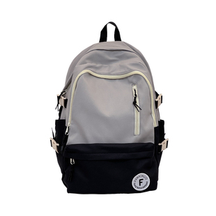 初中生女大容量书包简约黑色耐脏轻便减负双肩包结实耐用百搭背包