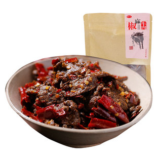 紫水豆干焦麻椒麻牛肉170g麻辣牛肉干零食即食办公室开州开县特产