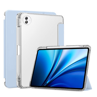 宝悍适用于iQOOPad6Pro保护套新款带笔槽iqoopad5透明磨砂pad5e轻薄硅胶pad5pro磁吸三折iq00pad6pro支架软壳