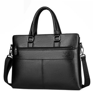 男士真皮手提包男款商务大容量潮流正品上班出差公文包牛皮电脑包