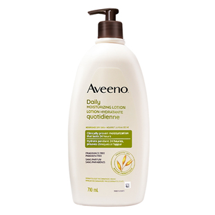 Aveeno艾维诺燕麦身体乳成人无香保湿滋润女皮肤干燥润肤乳710ml