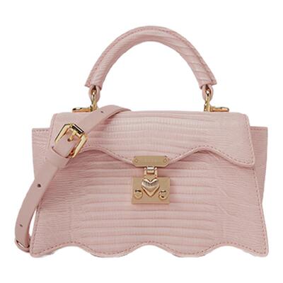 ELLE蜥蜴纹波浪手提包时尚手提包